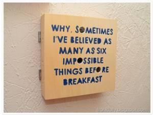 Frankfully- six impossible things before breakfast